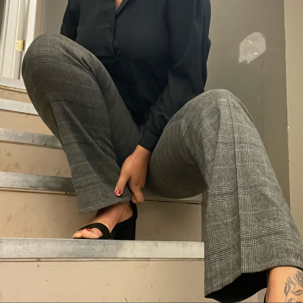 Plaid slacks